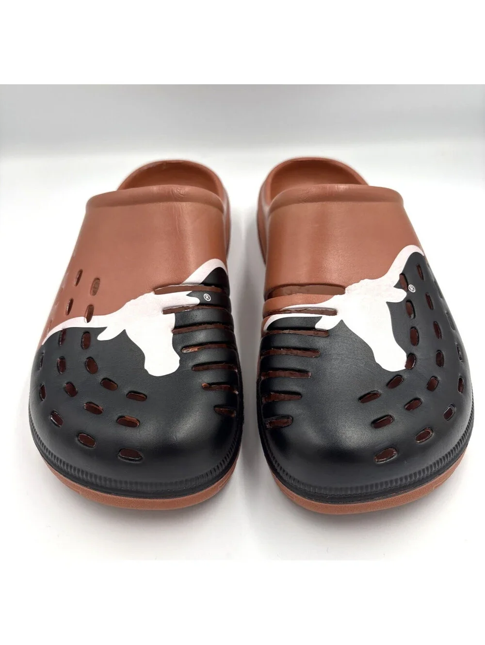 FOCO Texas Longhorns Big Logo Clogs Men's XL 13/14 Burnt Orange